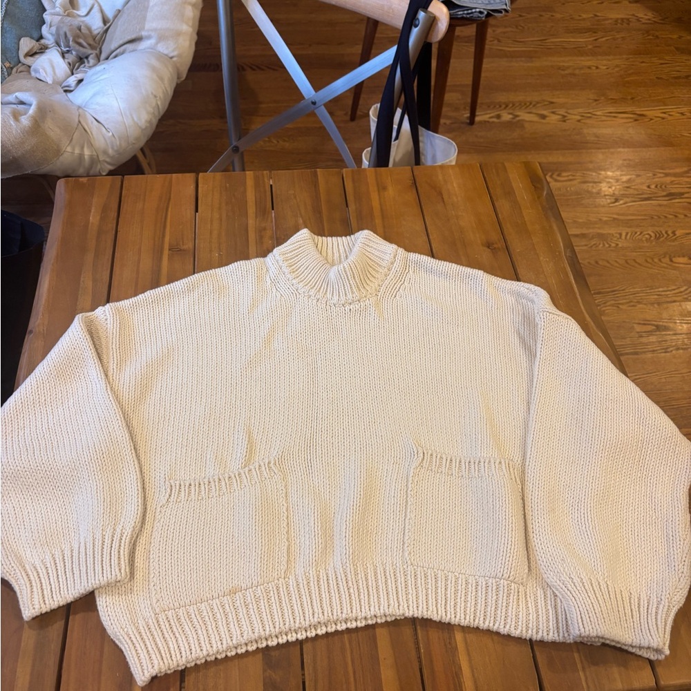 Babaa Cream Women's Sweater Cardigan